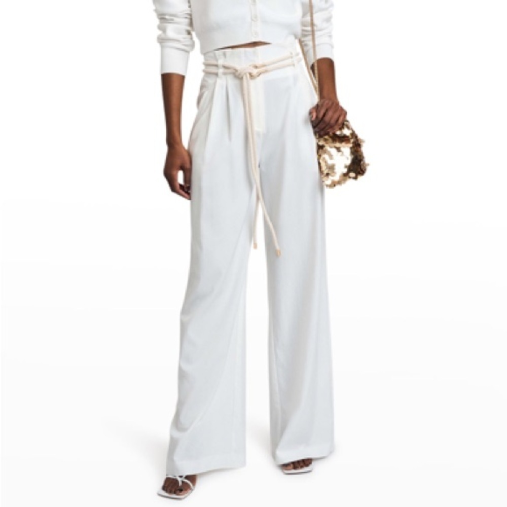 Derek Lam 10 Crosby High Waist Wide Leg Trouser Size 10